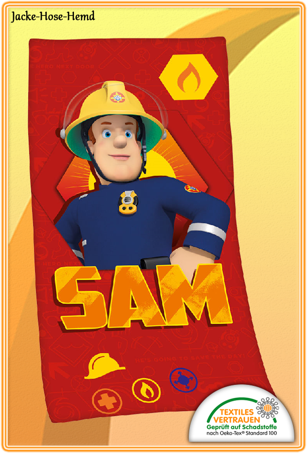 Feuerwehrmann SAM Badetuch