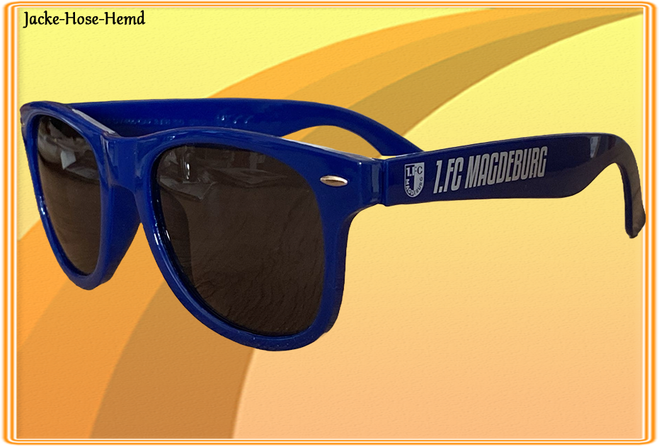 1. FC Magdeburg Brille Blau