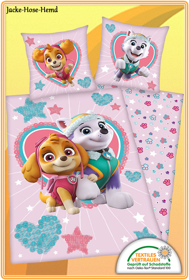 Paw Patrol Bettwäsche Herz