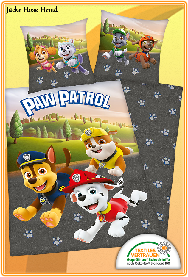 Paw Patrol Bettwäsche Straße